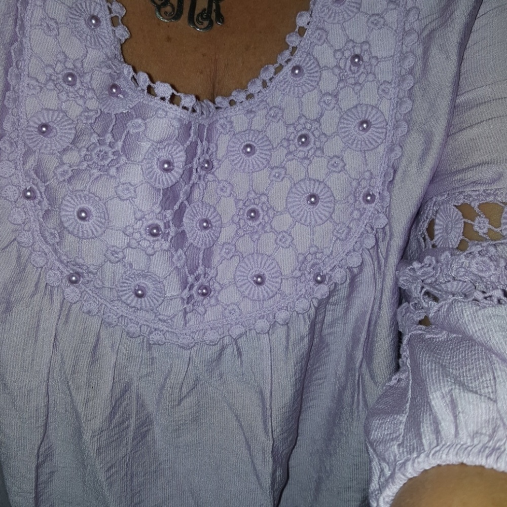 Purple boutique top